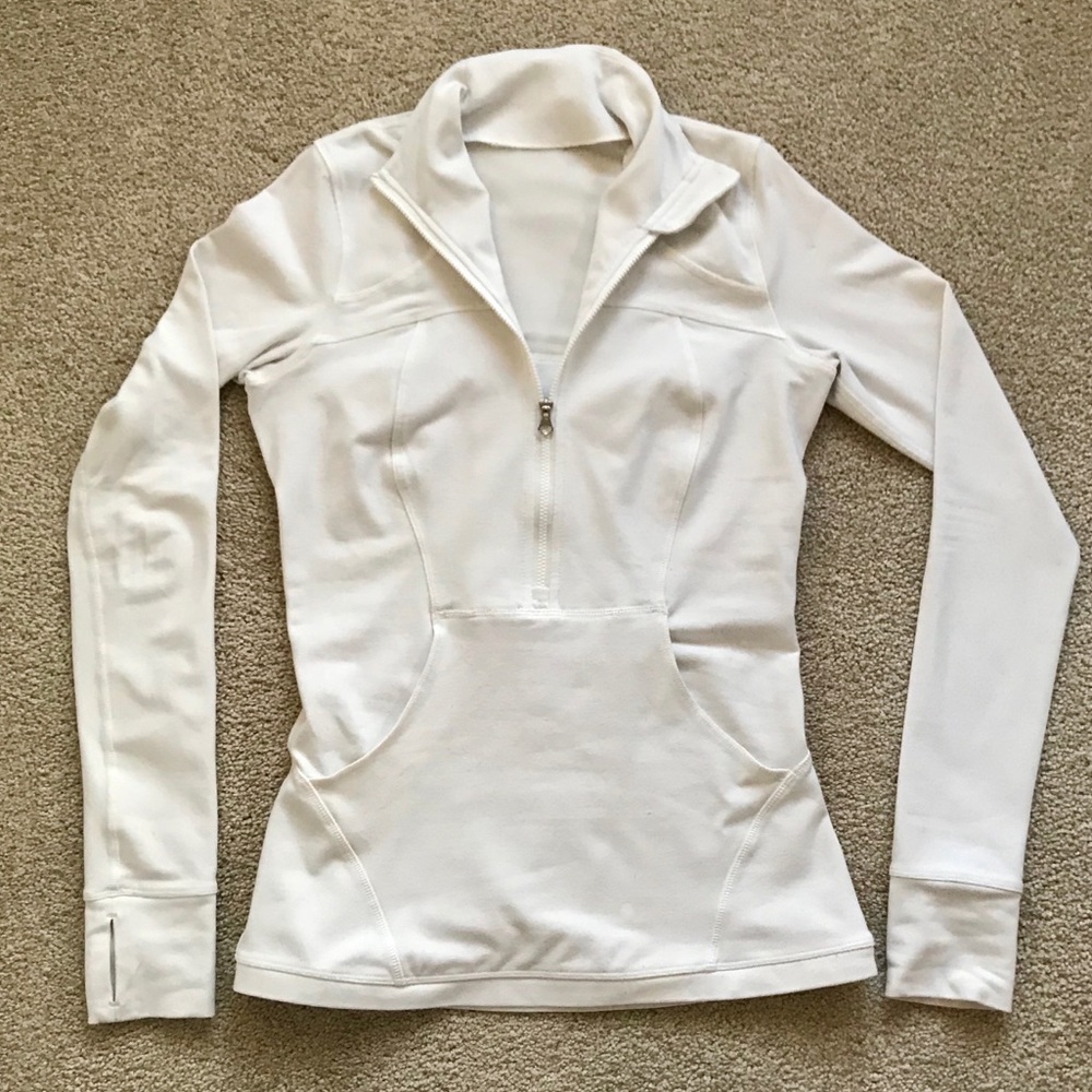 Lululemon white Half Zip
